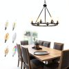 Seaside Village Chandelier 6 Light Wagon-2