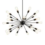 Black Farmhouse Chandelier by LIGHTDAMY 24 Lights-0