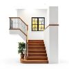 Seaside Village Black Geometric 6-Arm Chandelier Adjustable Height-5