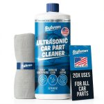 Ultrasonic Carburetor & Parts Cleaner Solution Concentrate + Free Cleaning Cloth | Makes 50 Gal. | Made in The USA | for All Ultrasonic and Immersion Machines | Cleaning Liquid | Engine Parts, Carbs-0