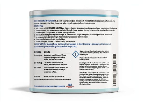 NORTHWEST ENTERPRISES Multi-Enzymatic Ultrasonic Cleaner Solution for Surgical Instrument and Equipment Reprocessing. Concentrated. One Gallon.-8
