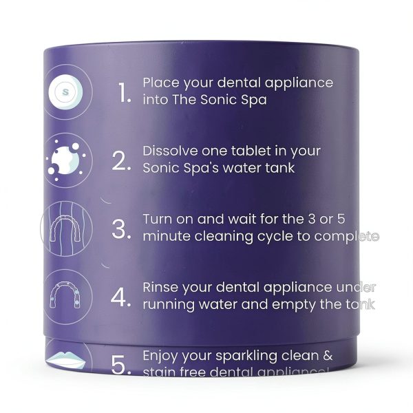 Cleaning Tablets with Steribrite® - 30 Tablets, 1 Month Supply. for use with The Sonic Pro-2
