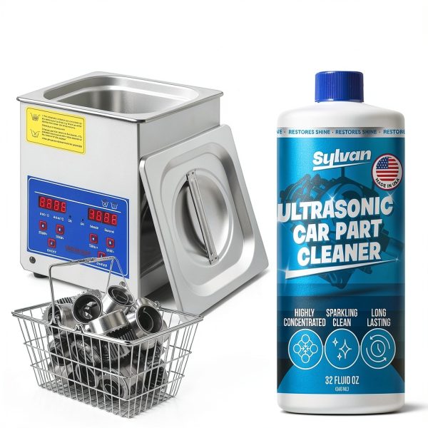 Ultrasonic Carburetor & Parts Cleaner Solution Concentrate + Free Cleaning Cloth | Makes 50 Gal. | Made in The USA | for All Ultrasonic and Immersion Machines | Cleaning Liquid | Engine Parts, Carbs-3