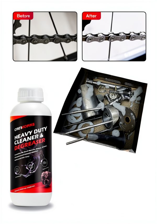 CREWORKS Ultrasonic Cleaner Solution for Carburetors and Engine Parts, 34 fl oz Ultrasonic Cleaning Solution Works with Ultrasonic Machines, Extra Concentrated Cleaning Fluid for Industrial Use-4