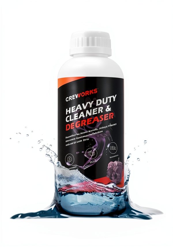 CREWORKS Ultrasonic Cleaner Solution for Carburetors and Engine Parts, 34 fl oz Ultrasonic Cleaning Solution Works with Ultrasonic Machines, Extra Concentrated Cleaning Fluid for Industrial Use-1