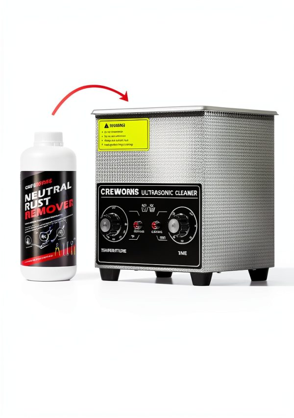 CREWORKS Ultrasonic Cleaner Solution 34oz Heavy Duty Rust Dissolver-7